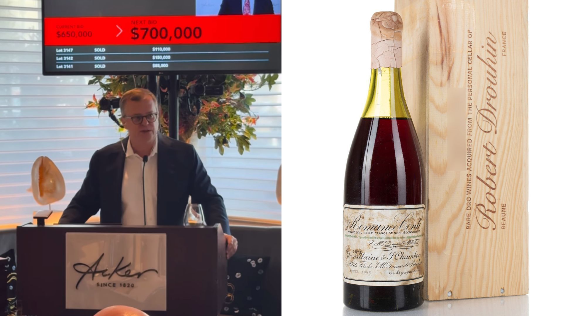 leilão vinho