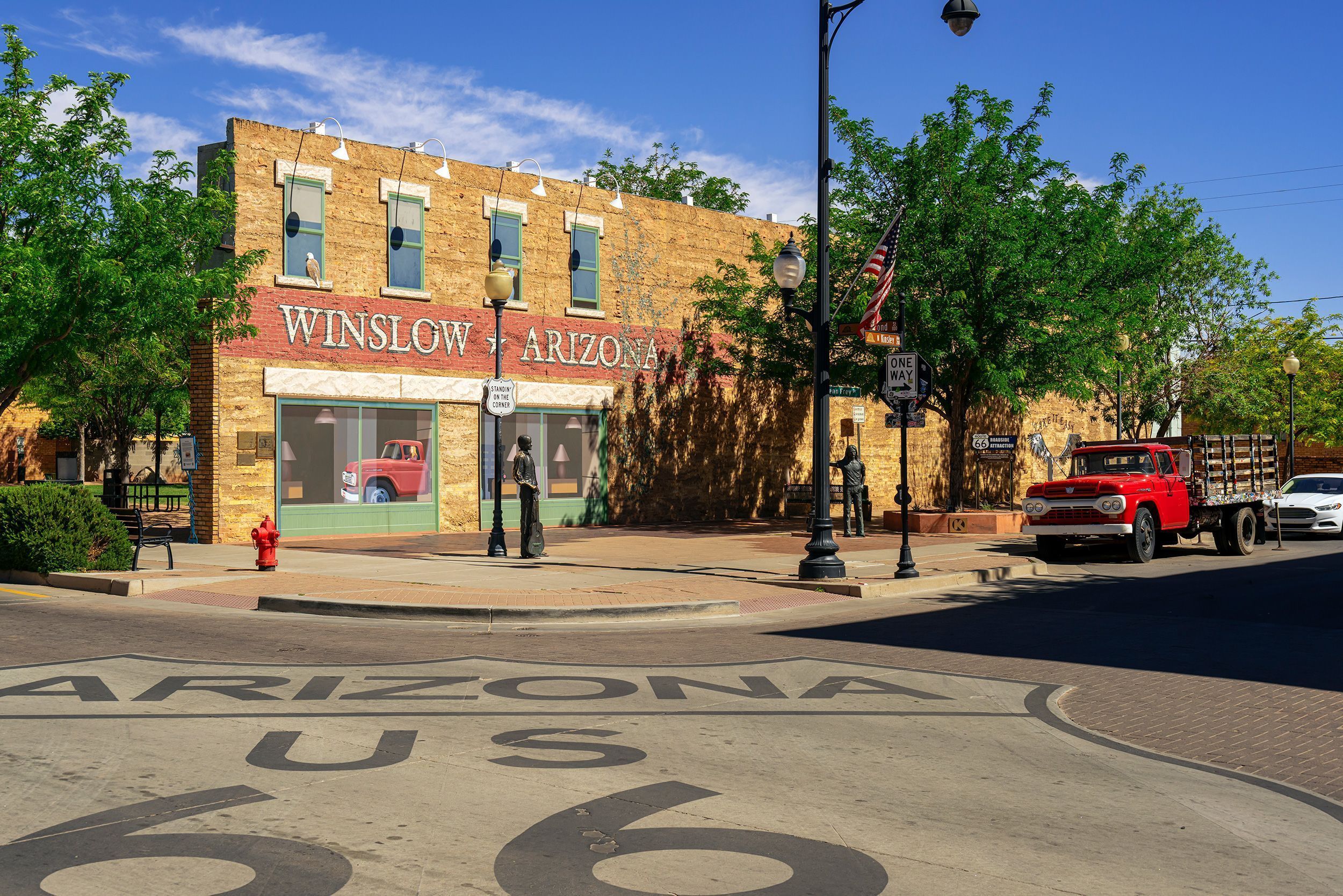 Winslow, no Arizona, está explorando suas ligações com a Rota 66 com uma variedade de eventos • JacobH/iStock Unreleased/Getty Images via CNN Newsource
