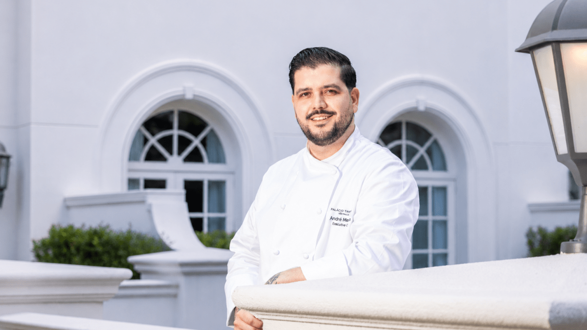 Nova fase no Palácio Tangará: chef André Mendes assume gastronomia do hotel