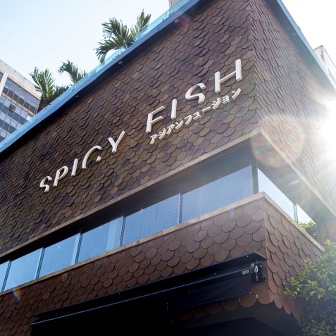 Fachada do Spicy Fish, no Rio, restaurante que atende, em média, 10 mil clientes por mês • Divulgação
