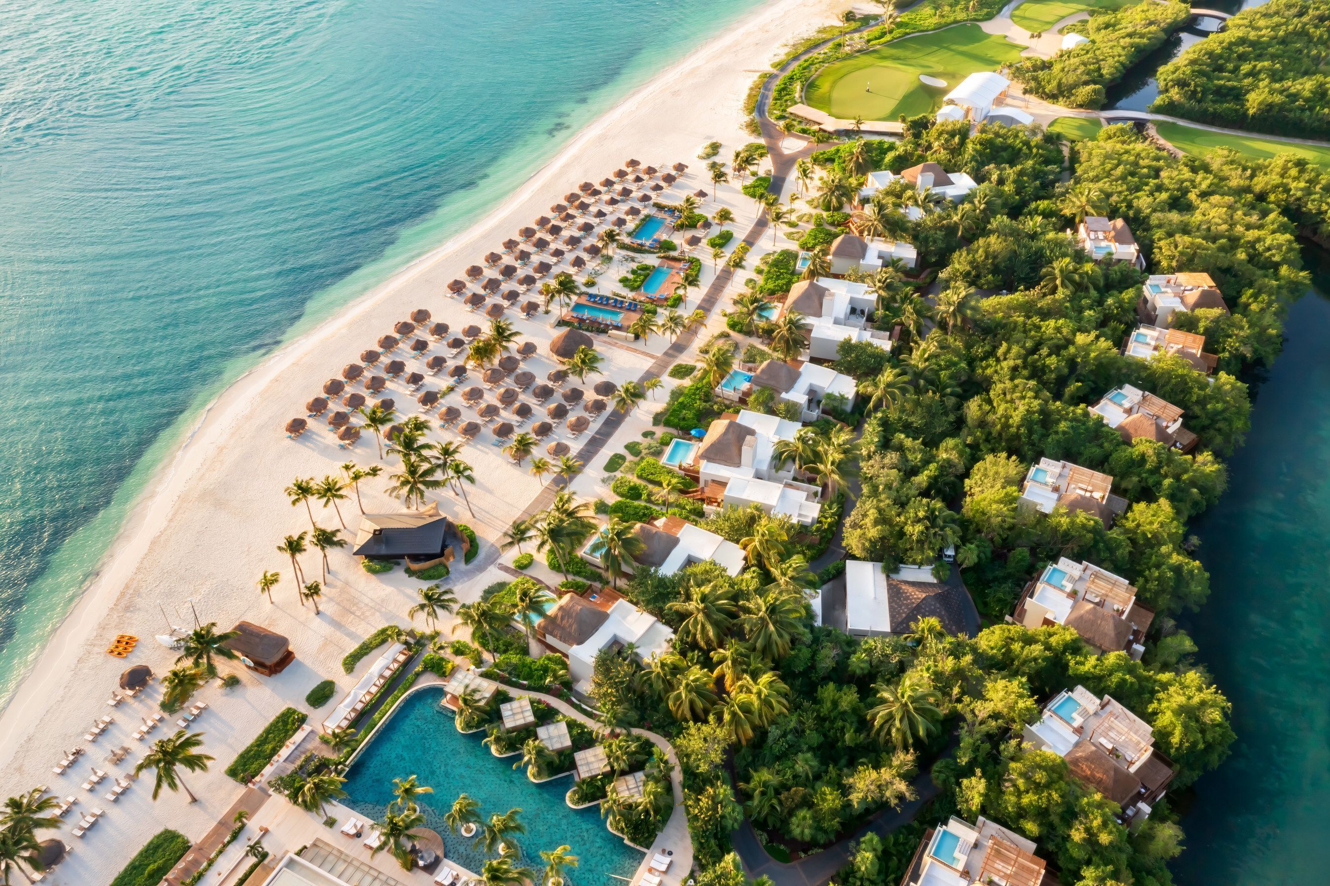 Na Riviera Maya, Fairmont Mayakoba é resort pé na areia escolhido como hospedagem pela seleção do Uruguai • Divulgação/Fairmont Mayakoba