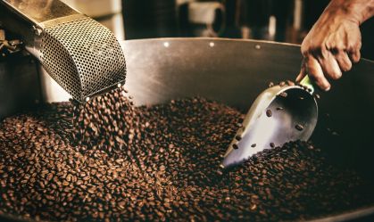 grãos de café