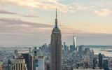 Empire State Building e horizonte de Manhattan, em Nova York