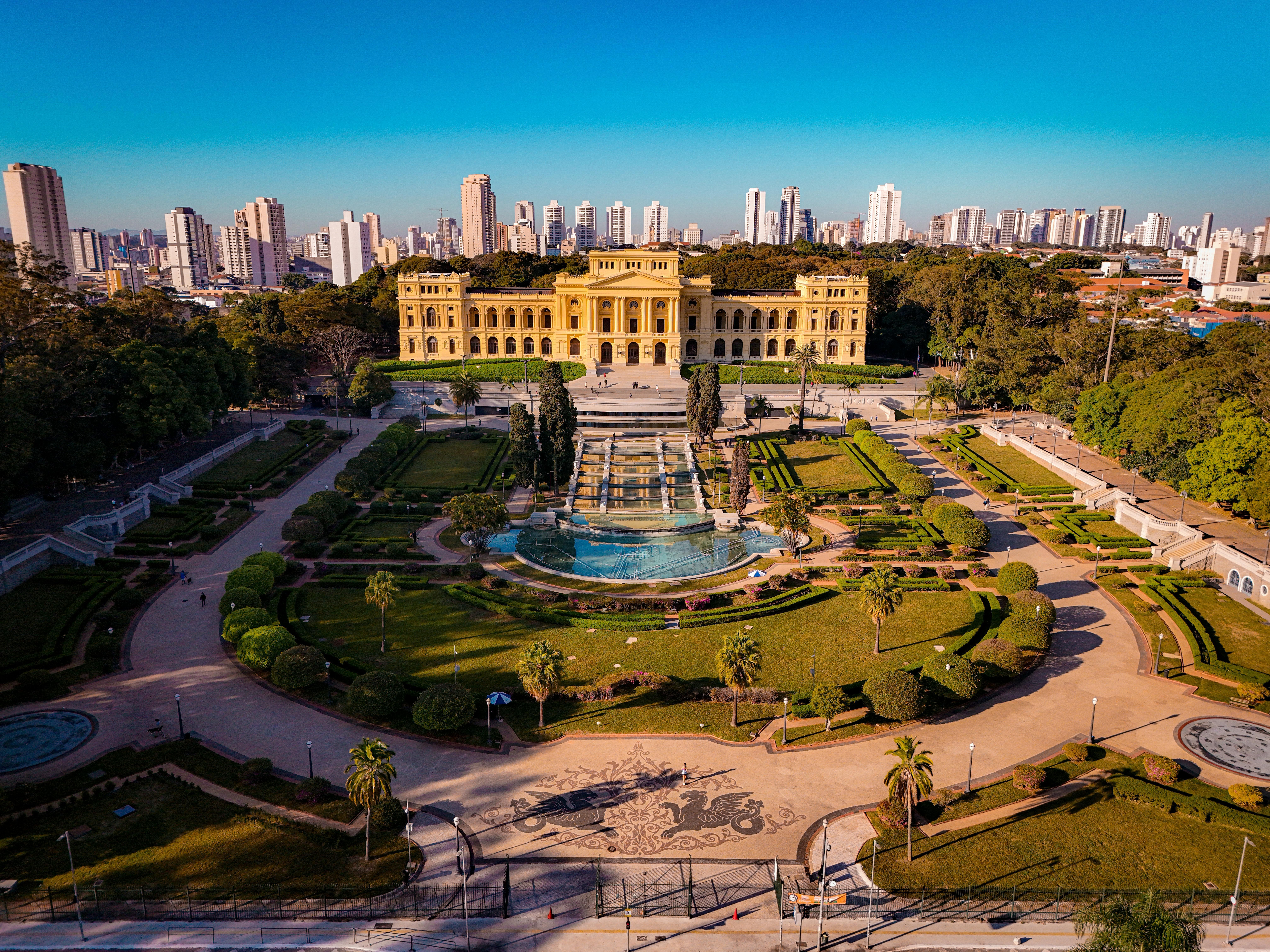 Vista do Museu do Ipiranga, em São Paulo