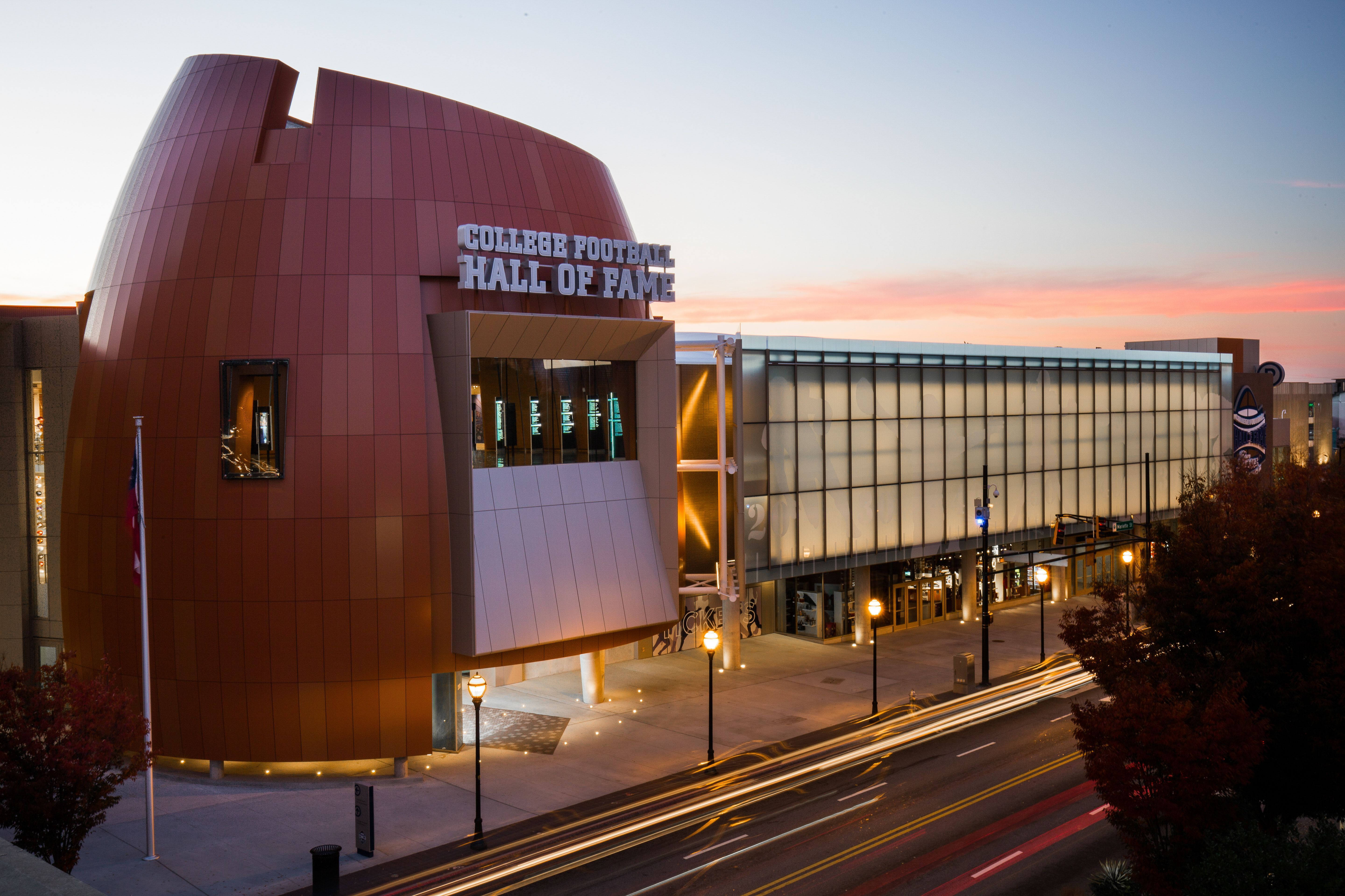 College Football Hall of Fame é museu dedicado ao futebol americano universitário • Divulgação/College Football Hall of Fame