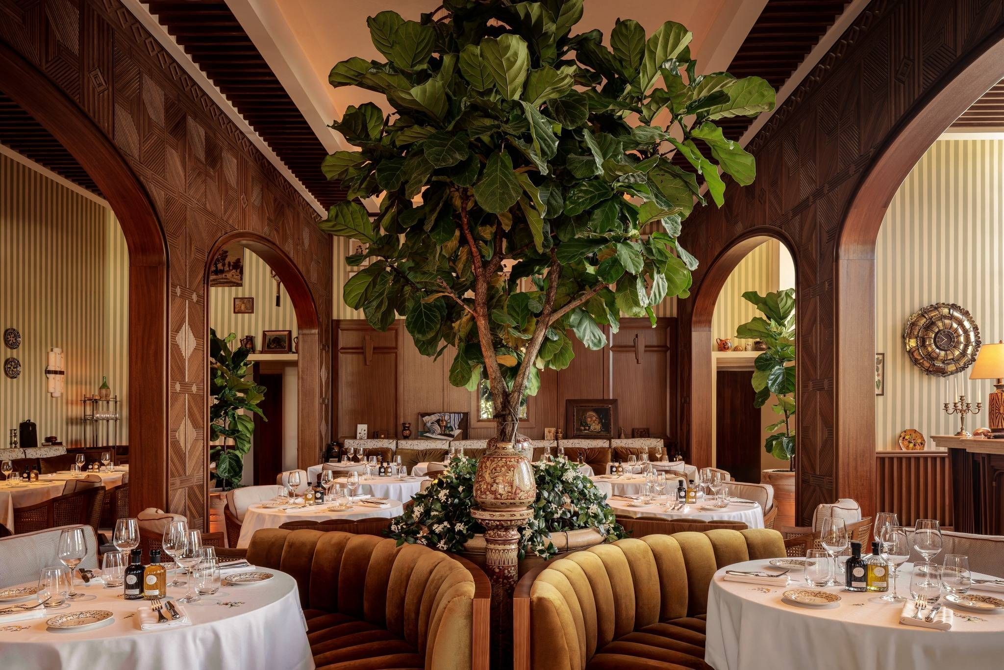 Interior do Gigi Rigolatto, que desembarcou em Miami após a renovação do hotel Delano, em Miami Beach • Divulgação/ Kris Tamburello