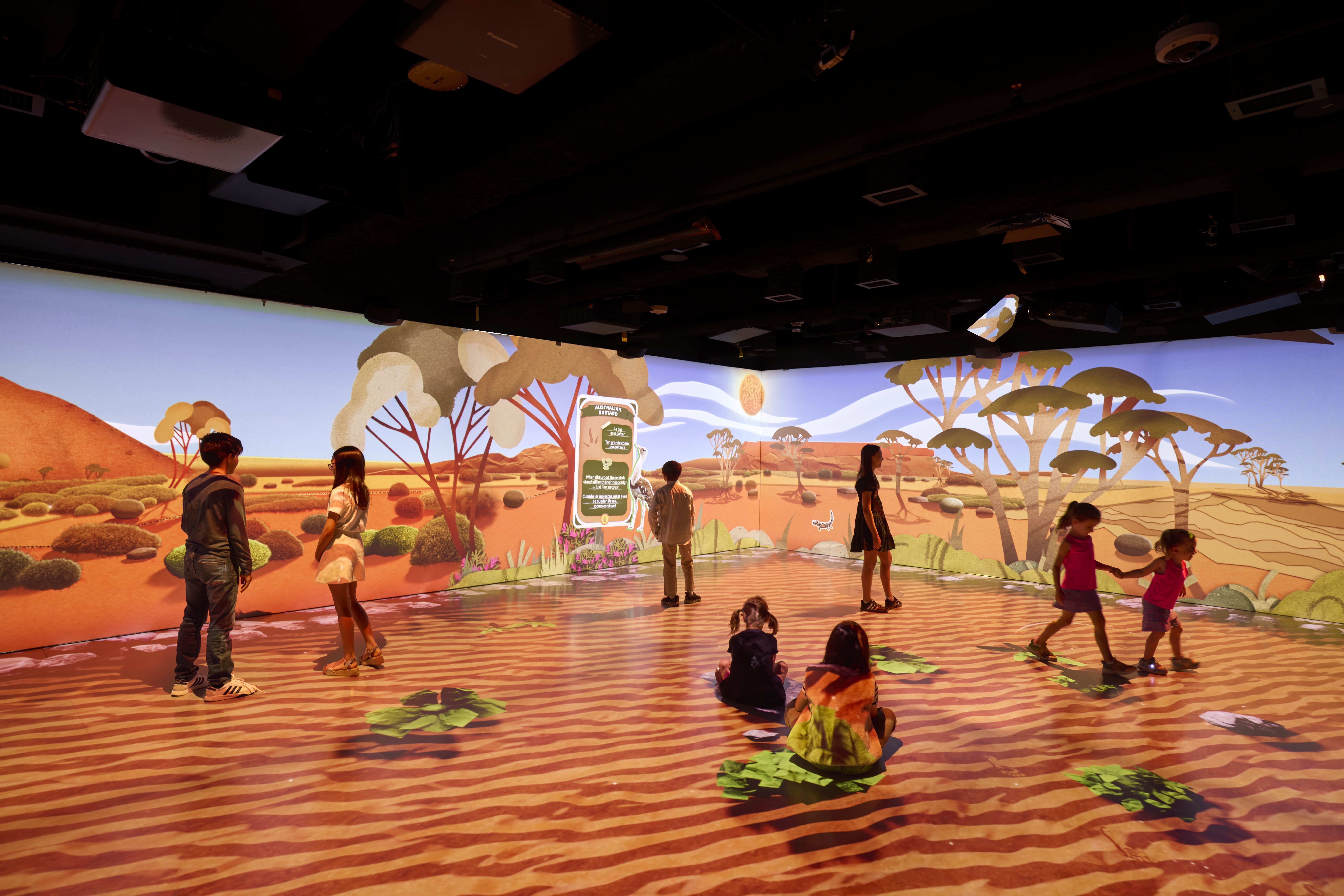 O aprendizado encontra a aventura no Geoverse, no Museu de Exploração da National Geographic, que apresenta exposições itinerantes para estudantes, famílias e exploradores de todas as idades • Rebecca Hale/National Geographic