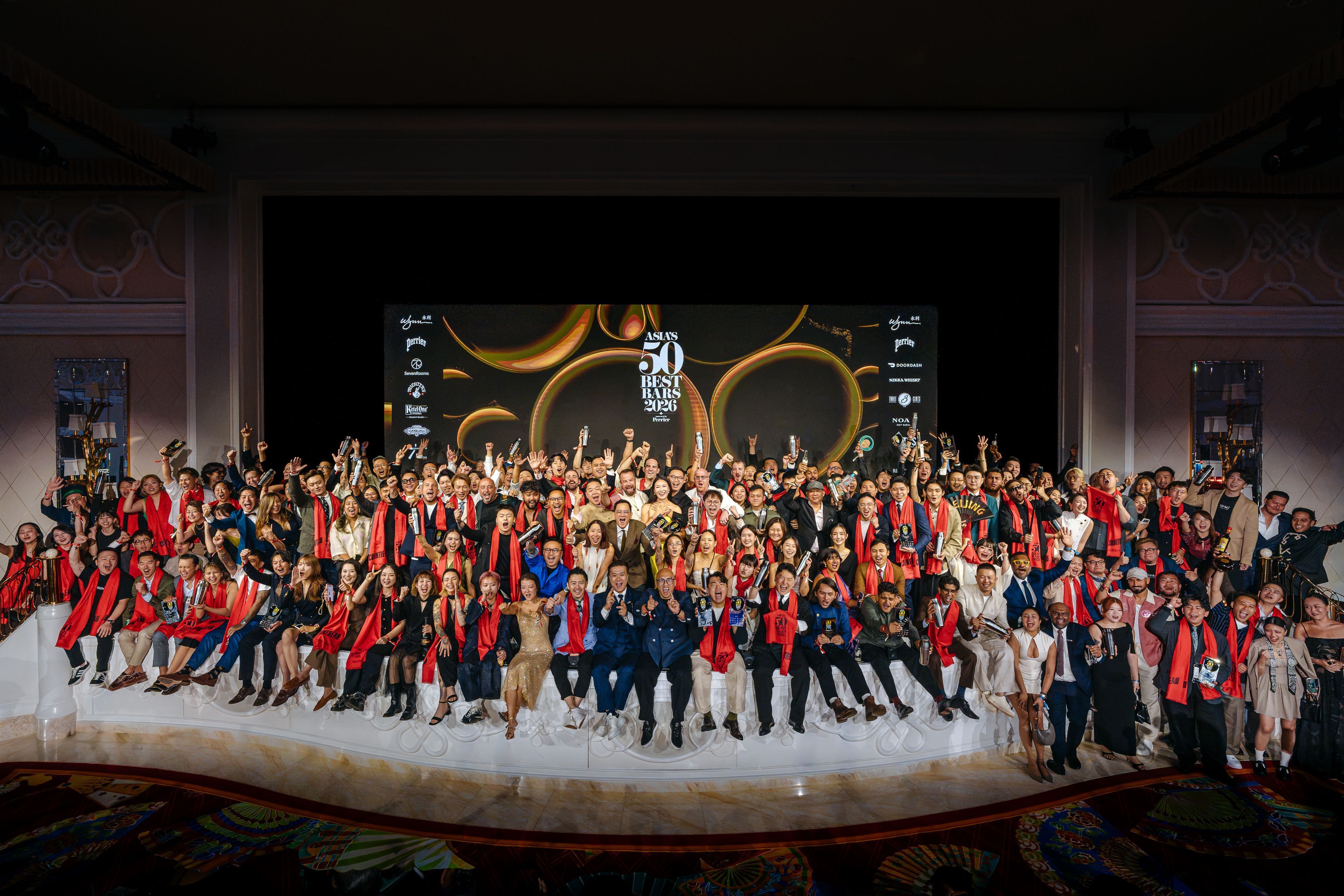 Cerimônia do Asia's 50 Best Bars 2026 ocorreu em Macau • Divulgação/50 Best