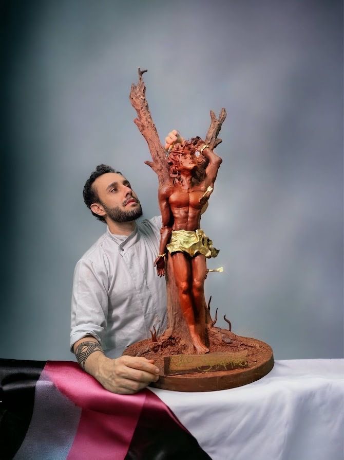 Léo Vilela fará uma escultura de chocolate ao vivo • Divulgação