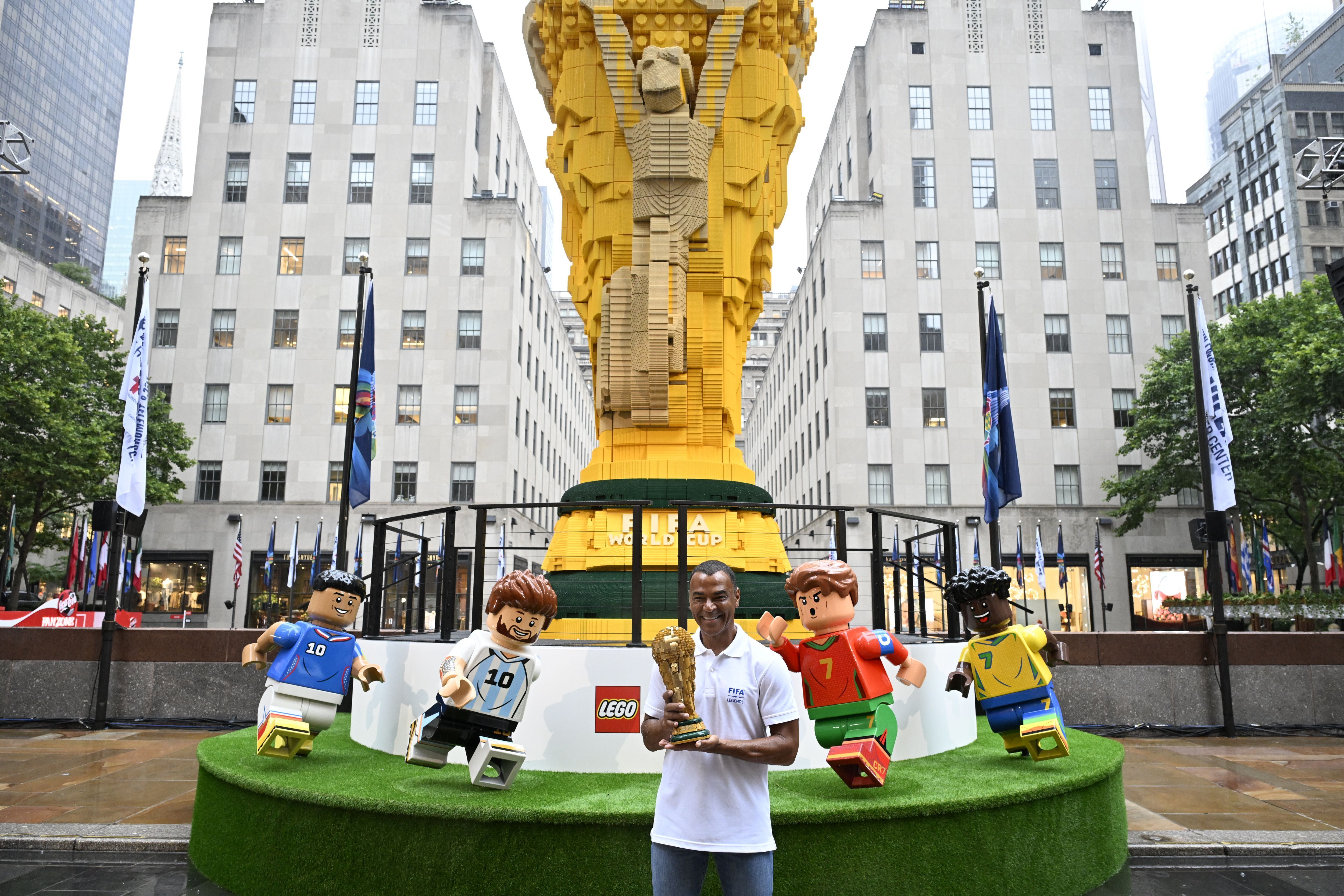 réplica do Troféu da Copa do Mundo