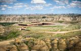 Biblioteca Presidencial Theodore Roosevelt ocupa 37 hectares em meio à paisagem das Badlands, no oeste da Dakota do Norte