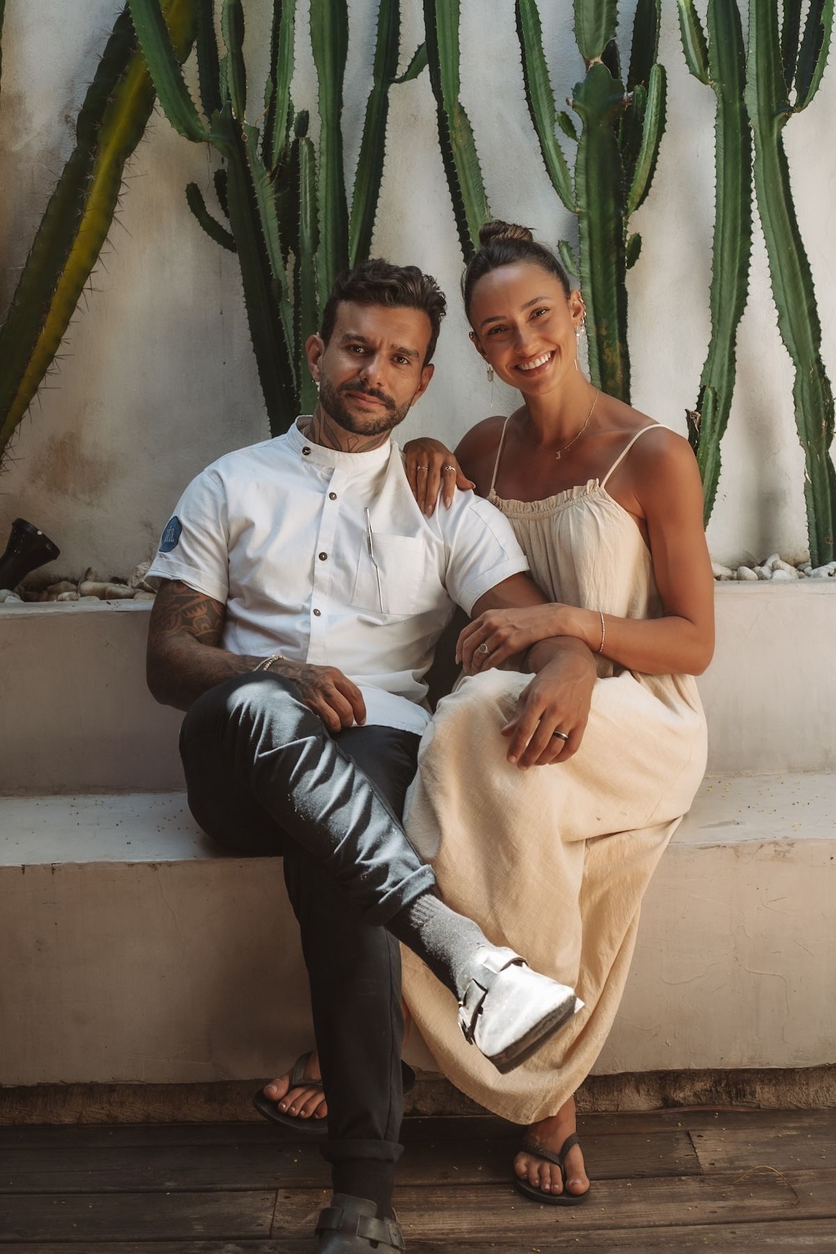 Yuri e Joanna, o casal mineiro à frente do Dêze: ele comanda a cozinha, ela está à frente da hospitalidade • Laura Brina