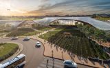 Representação artística do futuro Aeroporto de Cape Winelands, na Cidade do Cabo
