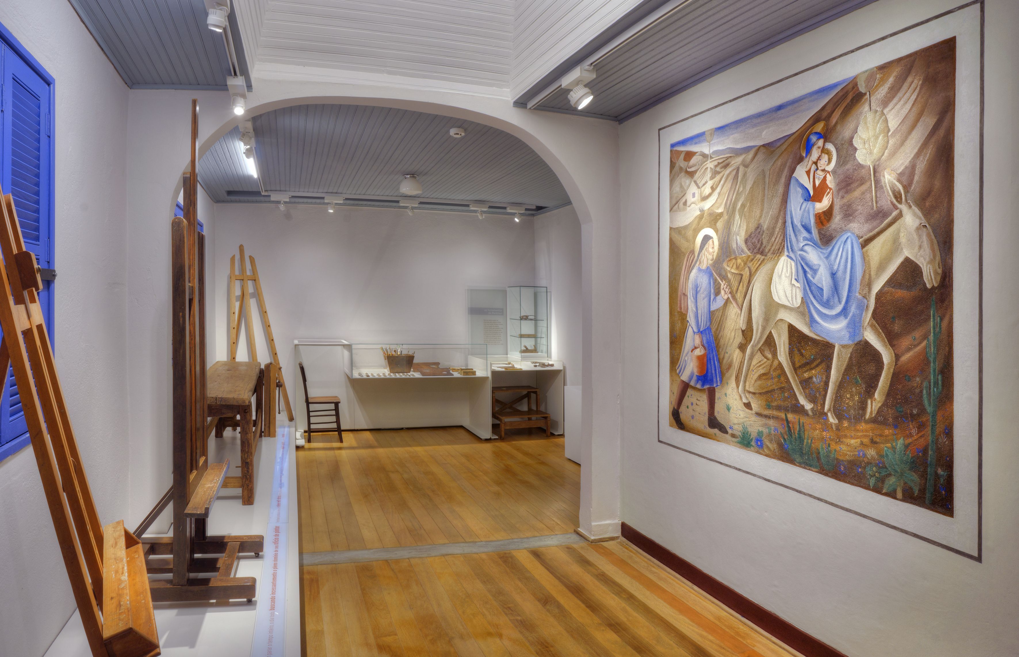 Hoje, algumas das obras de Portinari permanecem nas próprias paredes onde foram criadas • Rubens Guerra ©
