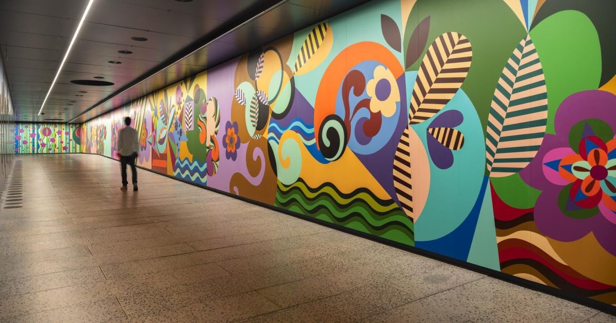 Masp inaugura passagem subterrânea com obra inédica de Beatriz Milhazes