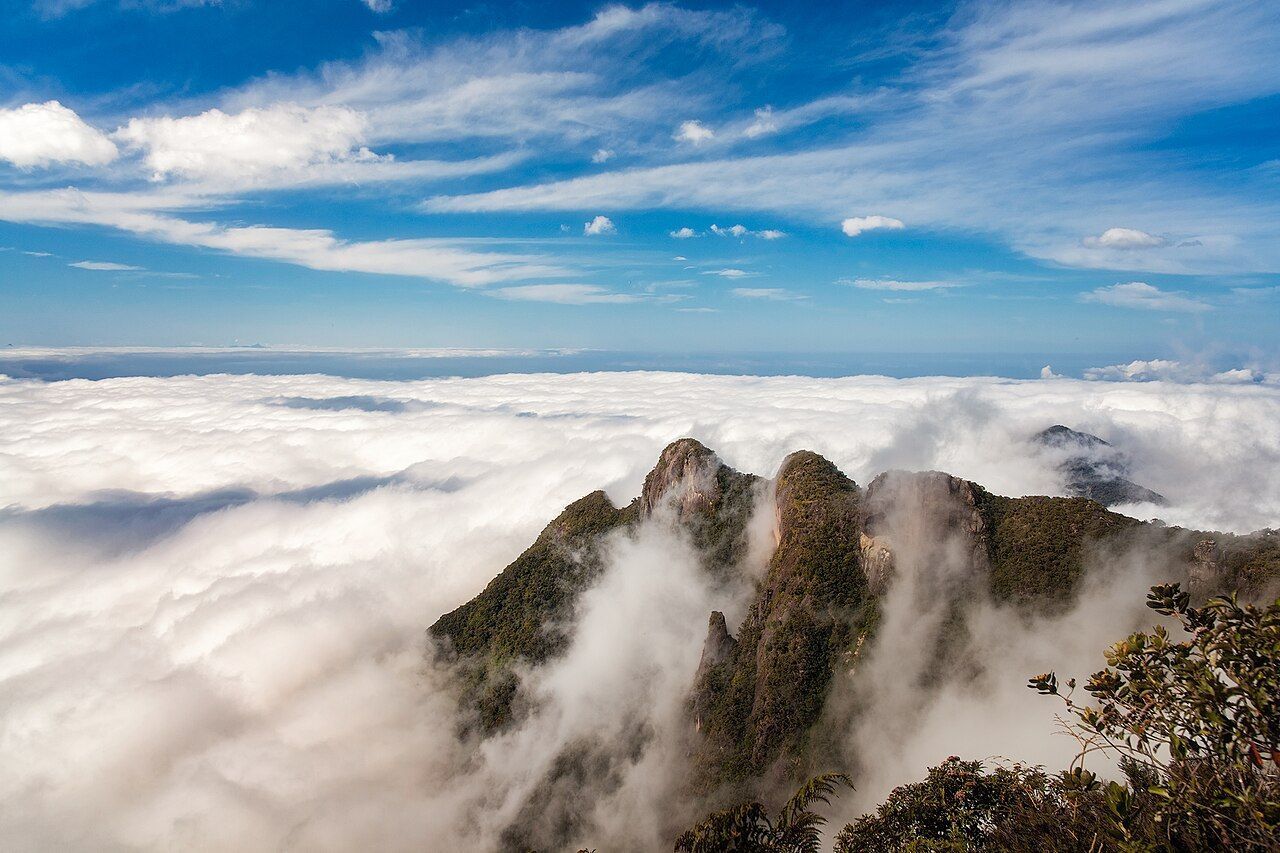 A Pedra da Macela fica na divisa entre os municípios de Cunha (SP) e Paraty (RJ), na Serra do Mar, com o início da subida feito pelo lado paulista • Rafael Defavari/Wikimedia Commons/CC BY-SA 4.0